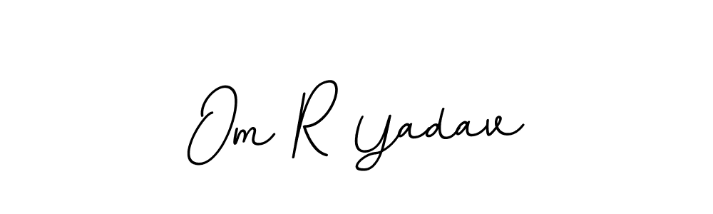 Create a beautiful signature design for name Om R Yadav. With this signature (BallpointsItalic-DORy9) fonts, you can make a handwritten signature for free. Om R Yadav signature style 11 images and pictures png