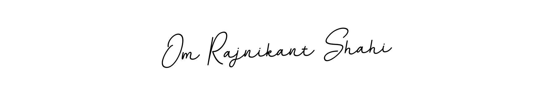 Use a signature maker to create a handwritten signature online. With this signature software, you can design (BallpointsItalic-DORy9) your own signature for name Om Rajnikant Shahi. Om Rajnikant Shahi signature style 11 images and pictures png