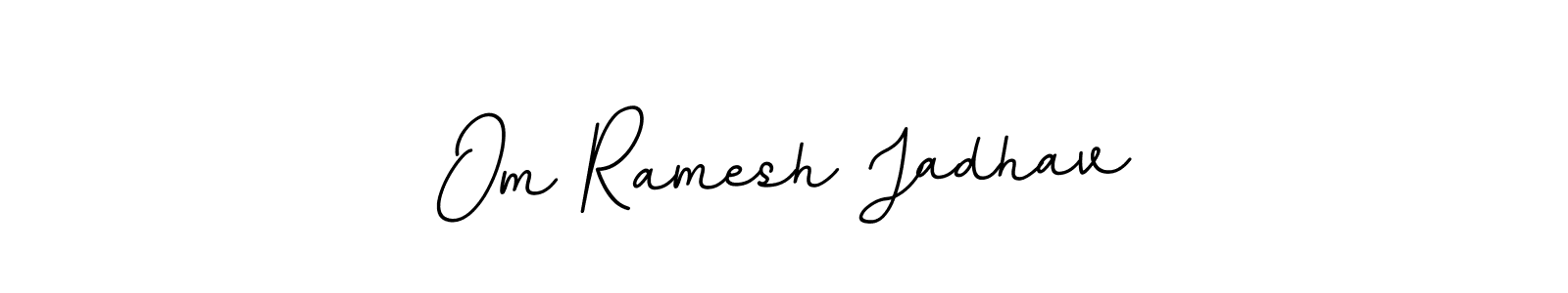 You should practise on your own different ways (BallpointsItalic-DORy9) to write your name (Om Ramesh Jadhav) in signature. don't let someone else do it for you. Om Ramesh Jadhav signature style 11 images and pictures png