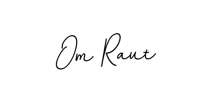 How to make Om Raut name signature. Use BallpointsItalic-DORy9 style for creating short signs online. This is the latest handwritten sign. Om Raut signature style 11 images and pictures png