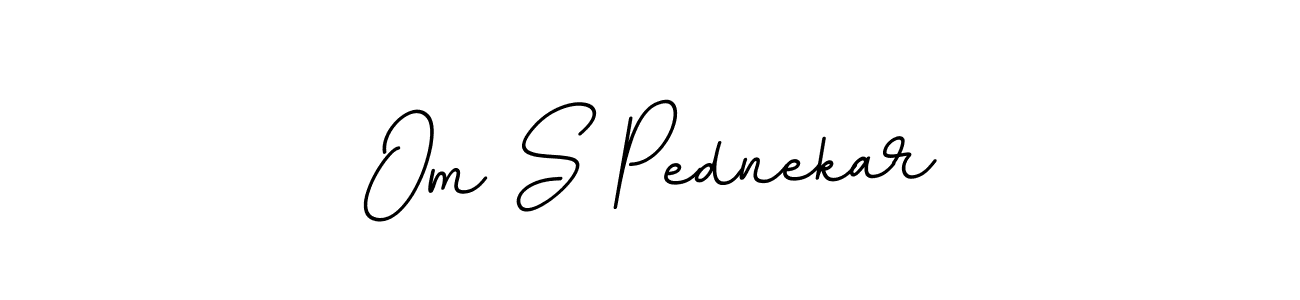 BallpointsItalic-DORy9 is a professional signature style that is perfect for those who want to add a touch of class to their signature. It is also a great choice for those who want to make their signature more unique. Get Om S Pednekar name to fancy signature for free. Om S Pednekar signature style 11 images and pictures png