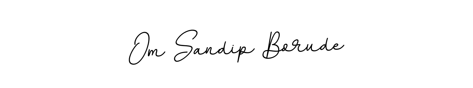The best way (BallpointsItalic-DORy9) to make a short signature is to pick only two or three words in your name. The name Om Sandip Borude include a total of six letters. For converting this name. Om Sandip Borude signature style 11 images and pictures png