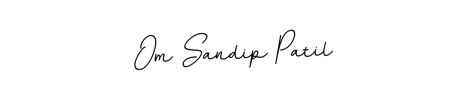 Om Sandip Patil stylish signature style. Best Handwritten Sign (BallpointsItalic-DORy9) for my name. Handwritten Signature Collection Ideas for my name Om Sandip Patil. Om Sandip Patil signature style 11 images and pictures png