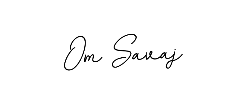 Design your own signature with our free online signature maker. With this signature software, you can create a handwritten (BallpointsItalic-DORy9) signature for name Om Savaj. Om Savaj signature style 11 images and pictures png