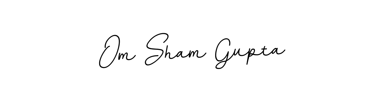 Use a signature maker to create a handwritten signature online. With this signature software, you can design (BallpointsItalic-DORy9) your own signature for name Om Sham Gupta. Om Sham Gupta signature style 11 images and pictures png