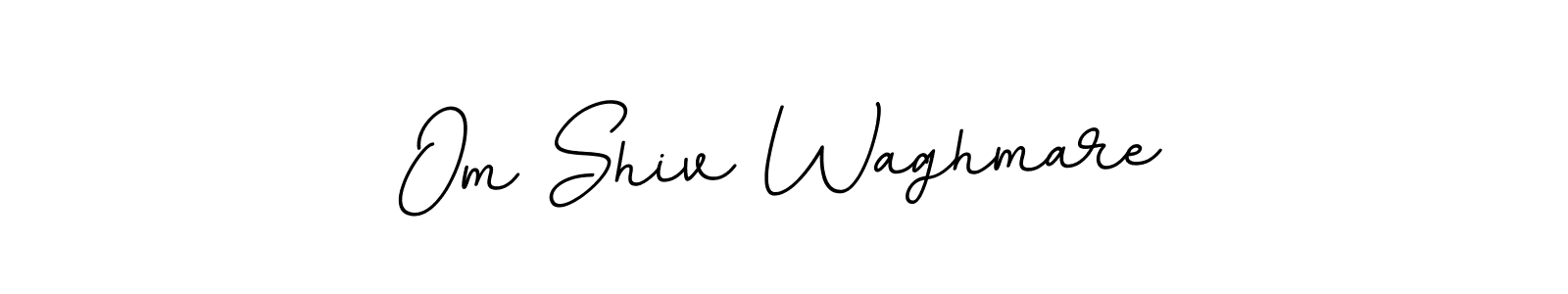 How to make Om Shiv Waghmare name signature. Use BallpointsItalic-DORy9 style for creating short signs online. This is the latest handwritten sign. Om Shiv Waghmare signature style 11 images and pictures png