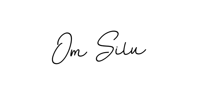 How to make Om Silu signature? BallpointsItalic-DORy9 is a professional autograph style. Create handwritten signature for Om Silu name. Om Silu signature style 11 images and pictures png