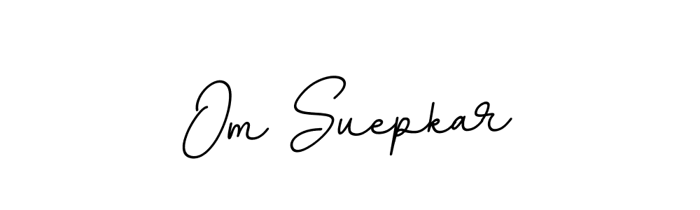 Use a signature maker to create a handwritten signature online. With this signature software, you can design (BallpointsItalic-DORy9) your own signature for name Om Suepkar. Om Suepkar signature style 11 images and pictures png