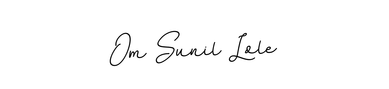 Make a short Om Sunil Lole signature style. Manage your documents anywhere anytime using BallpointsItalic-DORy9. Create and add eSignatures, submit forms, share and send files easily. Om Sunil Lole signature style 11 images and pictures png