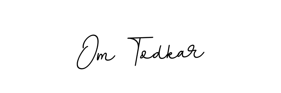 Also we have Om Todkar name is the best signature style. Create professional handwritten signature collection using BallpointsItalic-DORy9 autograph style. Om Todkar signature style 11 images and pictures png