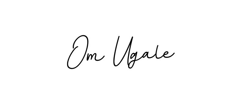 It looks lik you need a new signature style for name Om Ugale. Design unique handwritten (BallpointsItalic-DORy9) signature with our free signature maker in just a few clicks. Om Ugale signature style 11 images and pictures png