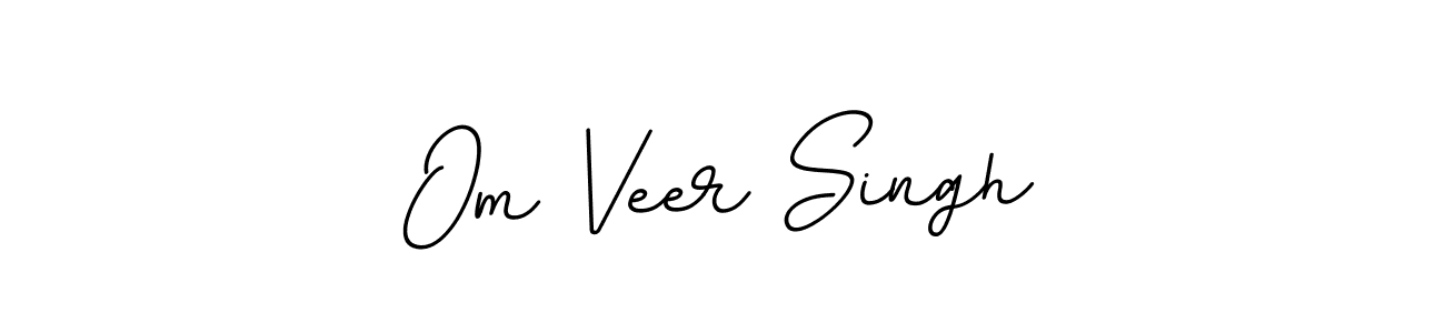 How to make Om Veer Singh name signature. Use BallpointsItalic-DORy9 style for creating short signs online. This is the latest handwritten sign. Om Veer Singh signature style 11 images and pictures png