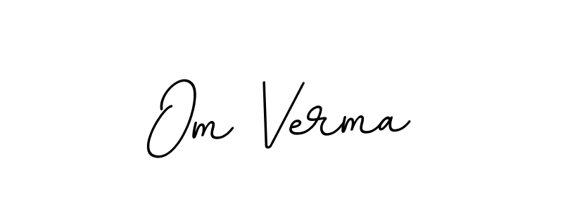 Design your own signature with our free online signature maker. With this signature software, you can create a handwritten (BallpointsItalic-DORy9) signature for name Om Verma. Om Verma signature style 11 images and pictures png