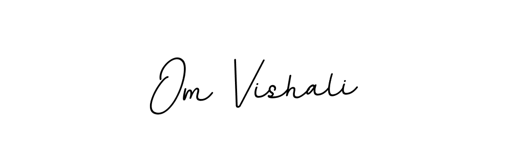 Create a beautiful signature design for name Om Vishali. With this signature (BallpointsItalic-DORy9) fonts, you can make a handwritten signature for free. Om Vishali signature style 11 images and pictures png