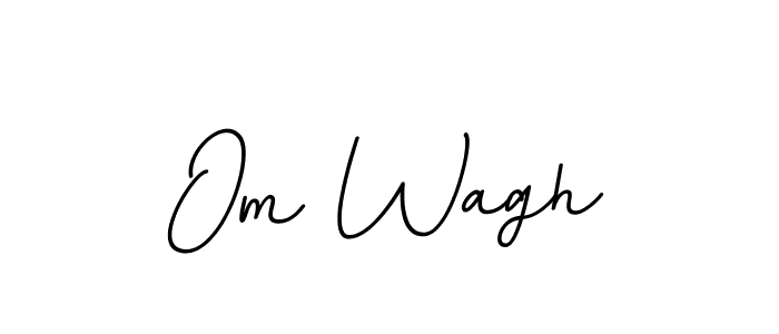 Create a beautiful signature design for name Om Wagh. With this signature (BallpointsItalic-DORy9) fonts, you can make a handwritten signature for free. Om Wagh signature style 11 images and pictures png