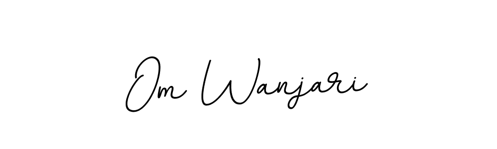 This is the best signature style for the Om Wanjari name. Also you like these signature font (BallpointsItalic-DORy9). Mix name signature. Om Wanjari signature style 11 images and pictures png