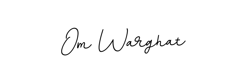 Use a signature maker to create a handwritten signature online. With this signature software, you can design (BallpointsItalic-DORy9) your own signature for name Om Warghat. Om Warghat signature style 11 images and pictures png