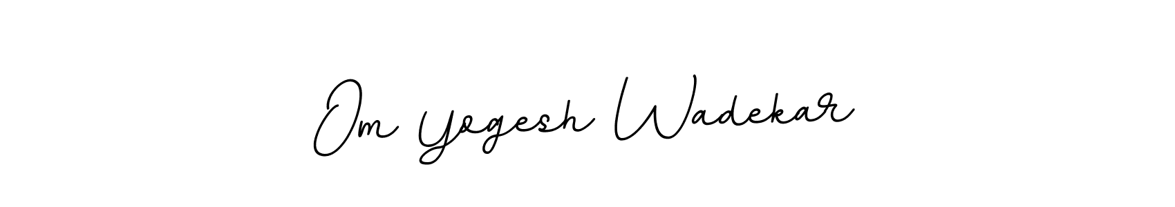 Om Yogesh Wadekar stylish signature style. Best Handwritten Sign (BallpointsItalic-DORy9) for my name. Handwritten Signature Collection Ideas for my name Om Yogesh Wadekar. Om Yogesh Wadekar signature style 11 images and pictures png