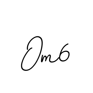 Design your own signature with our free online signature maker. With this signature software, you can create a handwritten (BallpointsItalic-DORy9) signature for name Om6. Om6 signature style 11 images and pictures png