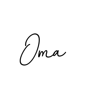 Use a signature maker to create a handwritten signature online. With this signature software, you can design (BallpointsItalic-DORy9) your own signature for name Oma. Oma signature style 11 images and pictures png