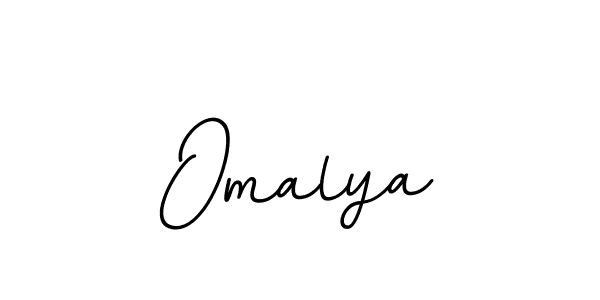 How to make Omalya name signature. Use BallpointsItalic-DORy9 style for creating short signs online. This is the latest handwritten sign. Omalya signature style 11 images and pictures png