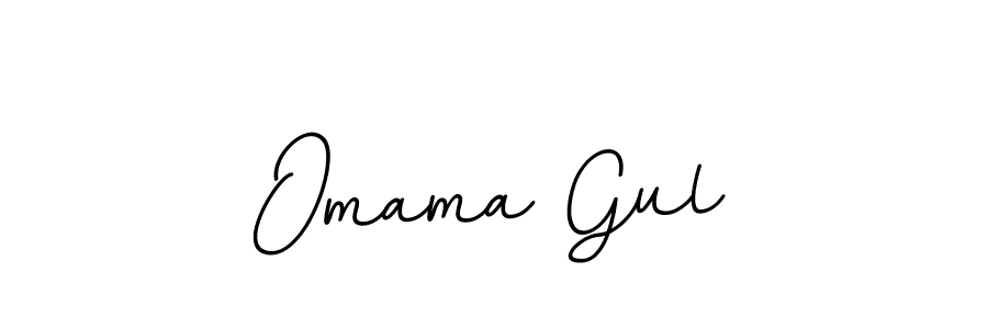 Use a signature maker to create a handwritten signature online. With this signature software, you can design (BallpointsItalic-DORy9) your own signature for name Omama Gul. Omama Gul signature style 11 images and pictures png