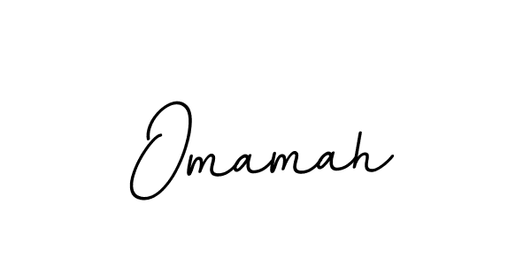 Make a beautiful signature design for name Omamah. With this signature (BallpointsItalic-DORy9) style, you can create a handwritten signature for free. Omamah signature style 11 images and pictures png