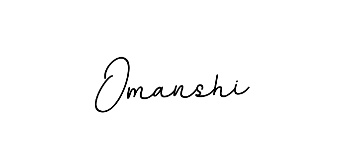 How to make Omanshi name signature. Use BallpointsItalic-DORy9 style for creating short signs online. This is the latest handwritten sign. Omanshi signature style 11 images and pictures png