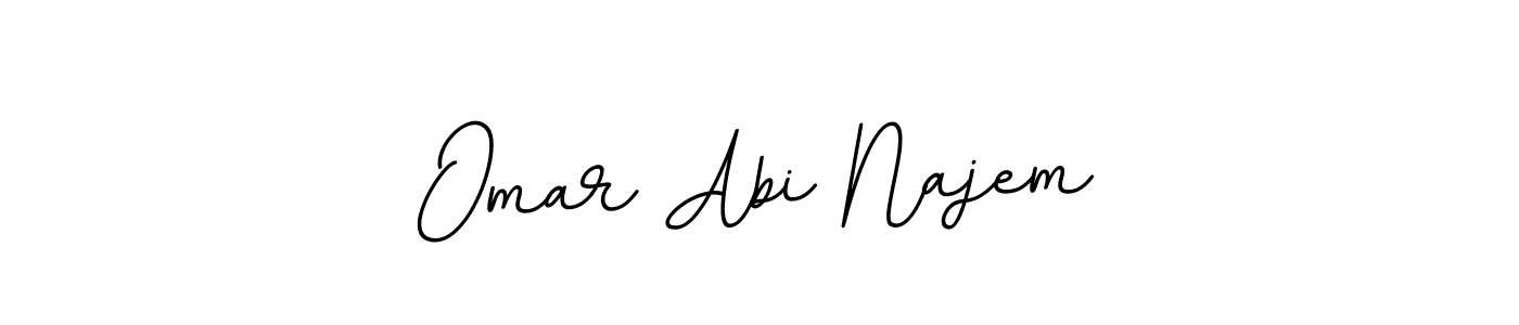 This is the best signature style for the Omar Abi Najem name. Also you like these signature font (BallpointsItalic-DORy9). Mix name signature. Omar Abi Najem signature style 11 images and pictures png