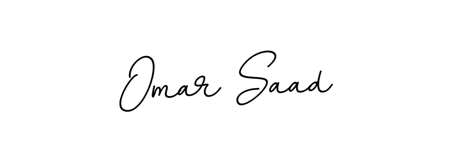 Create a beautiful signature design for name Omar Saad. With this signature (BallpointsItalic-DORy9) fonts, you can make a handwritten signature for free. Omar Saad signature style 11 images and pictures png