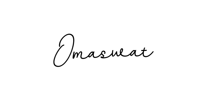 Create a beautiful signature design for name Omaswat. With this signature (BallpointsItalic-DORy9) fonts, you can make a handwritten signature for free. Omaswat signature style 11 images and pictures png