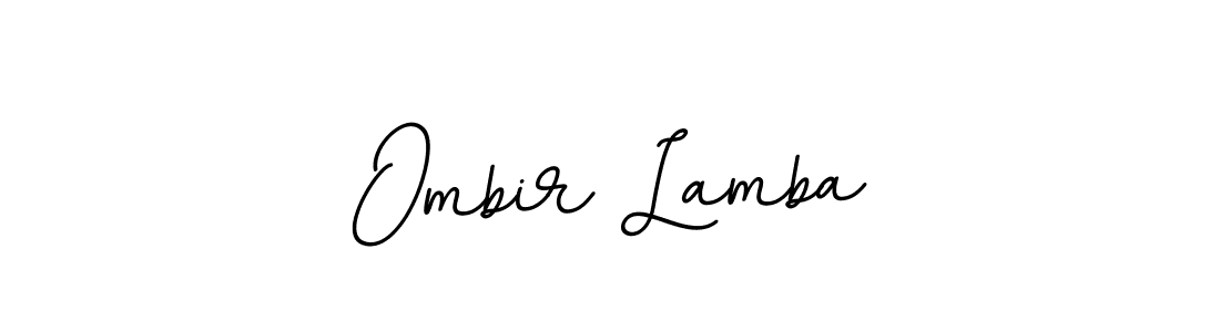 Create a beautiful signature design for name Ombir Lamba. With this signature (BallpointsItalic-DORy9) fonts, you can make a handwritten signature for free. Ombir Lamba signature style 11 images and pictures png