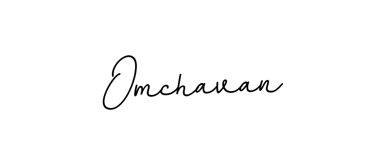 How to make Omchavan name signature. Use BallpointsItalic-DORy9 style for creating short signs online. This is the latest handwritten sign. Omchavan signature style 11 images and pictures png