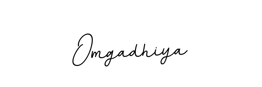 Design your own signature with our free online signature maker. With this signature software, you can create a handwritten (BallpointsItalic-DORy9) signature for name Omgadhiya. Omgadhiya signature style 11 images and pictures png