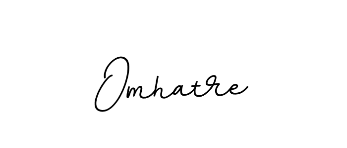 Make a beautiful signature design for name Omhatre. With this signature (BallpointsItalic-DORy9) style, you can create a handwritten signature for free. Omhatre signature style 11 images and pictures png