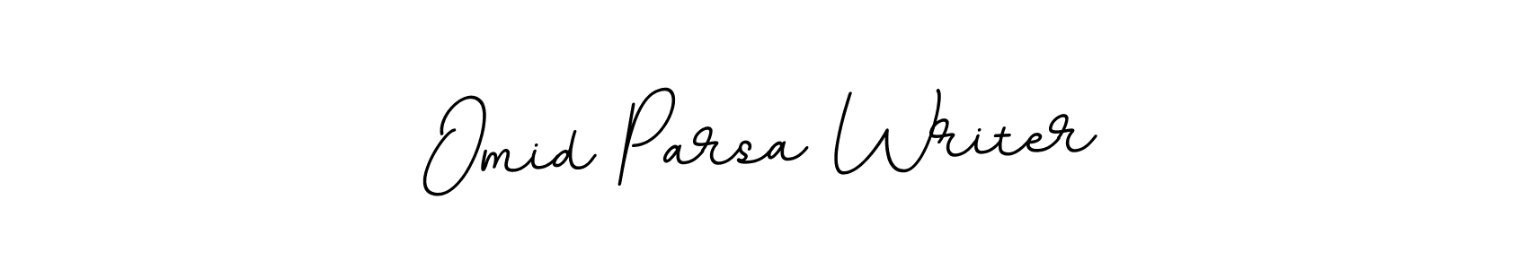 Create a beautiful signature design for name Omid Parsa Writer. With this signature (BallpointsItalic-DORy9) fonts, you can make a handwritten signature for free. Omid Parsa Writer signature style 11 images and pictures png