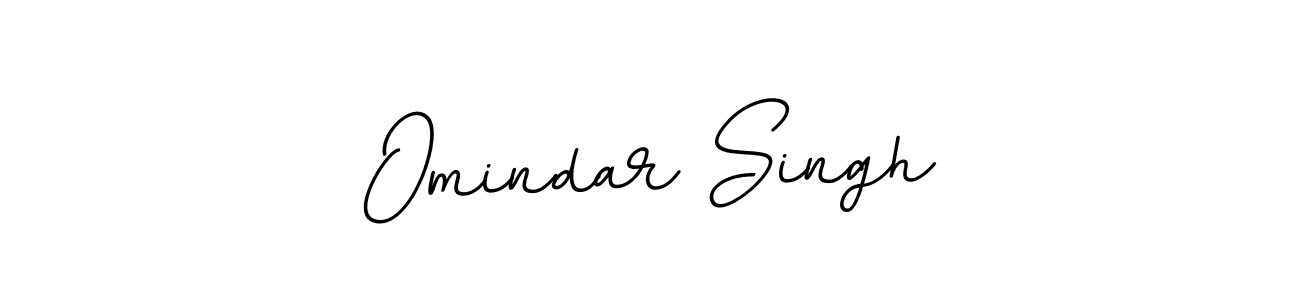 Make a beautiful signature design for name Omindar Singh. With this signature (BallpointsItalic-DORy9) style, you can create a handwritten signature for free. Omindar Singh signature style 11 images and pictures png