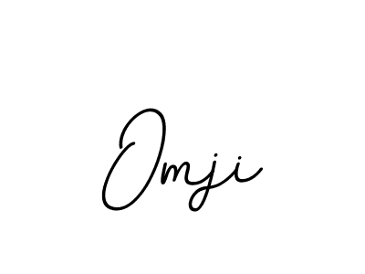 Design your own signature with our free online signature maker. With this signature software, you can create a handwritten (BallpointsItalic-DORy9) signature for name Omji. Omji signature style 11 images and pictures png