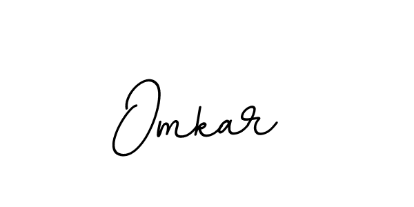 Create a beautiful signature design for name Omkar . With this signature (BallpointsItalic-DORy9) fonts, you can make a handwritten signature for free. Omkar  signature style 11 images and pictures png