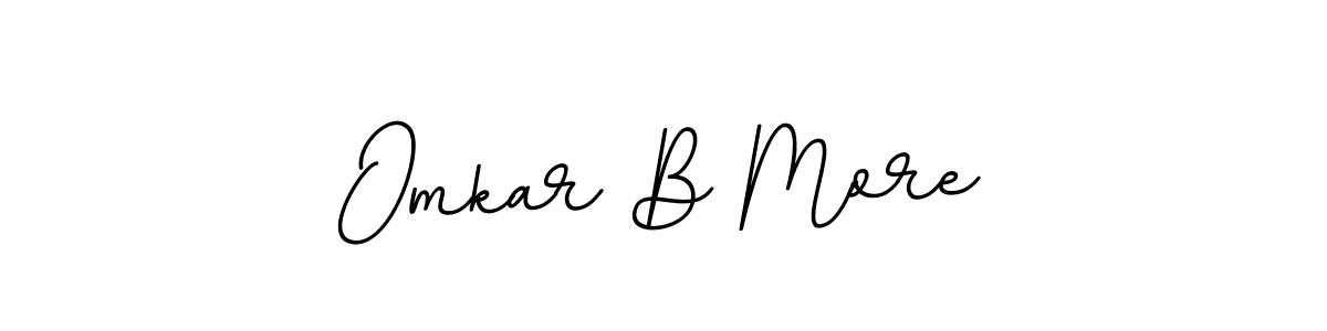 Make a beautiful signature design for name Omkar B More. Use this online signature maker to create a handwritten signature for free. Omkar B More signature style 11 images and pictures png