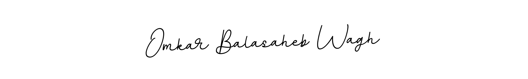 How to make Omkar Balasaheb Wagh name signature. Use BallpointsItalic-DORy9 style for creating short signs online. This is the latest handwritten sign. Omkar Balasaheb Wagh signature style 11 images and pictures png