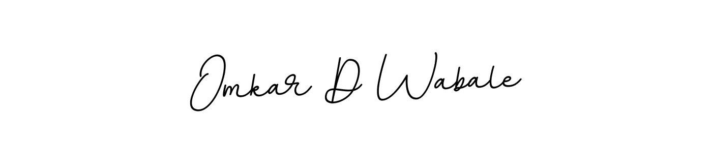 Use a signature maker to create a handwritten signature online. With this signature software, you can design (BallpointsItalic-DORy9) your own signature for name Omkar D Wabale. Omkar D Wabale signature style 11 images and pictures png
