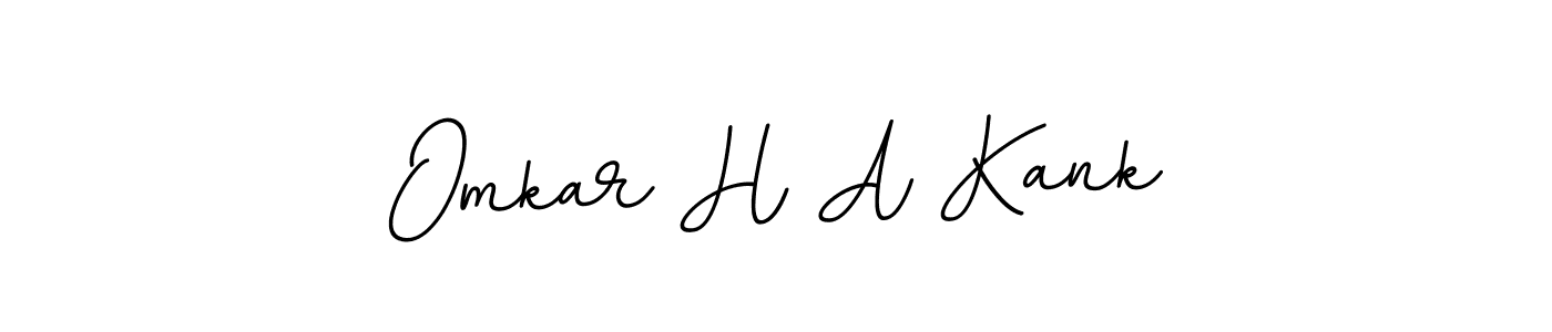 Create a beautiful signature design for name Omkar H A Kank. With this signature (BallpointsItalic-DORy9) fonts, you can make a handwritten signature for free. Omkar H A Kank signature style 11 images and pictures png