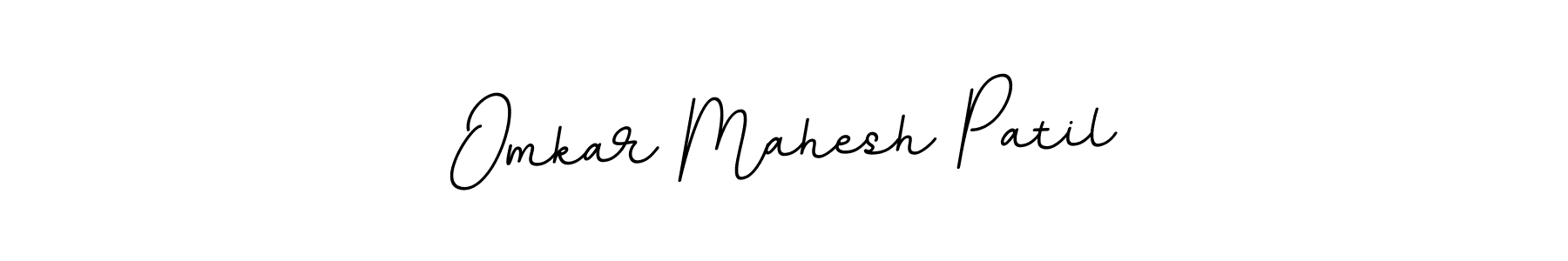 Make a beautiful signature design for name Omkar Mahesh Patil. With this signature (BallpointsItalic-DORy9) style, you can create a handwritten signature for free. Omkar Mahesh Patil signature style 11 images and pictures png