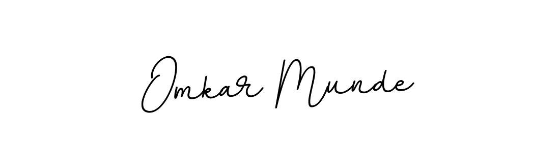 This is the best signature style for the Omkar Munde name. Also you like these signature font (BallpointsItalic-DORy9). Mix name signature. Omkar Munde signature style 11 images and pictures png