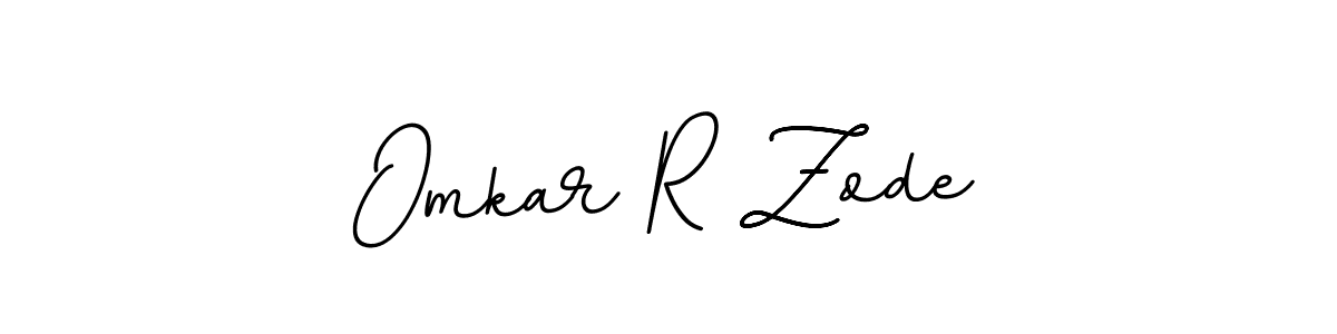 Make a beautiful signature design for name Omkar R Zode. With this signature (BallpointsItalic-DORy9) style, you can create a handwritten signature for free. Omkar R Zode signature style 11 images and pictures png