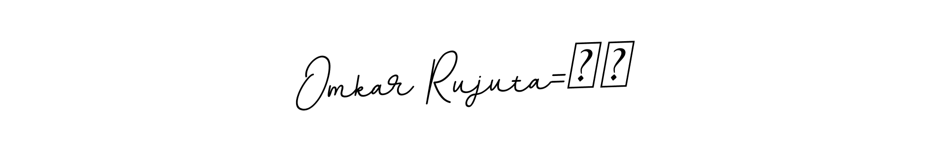 Design your own signature with our free online signature maker. With this signature software, you can create a handwritten (BallpointsItalic-DORy9) signature for name Omkar Rujuta=❤️. Omkar Rujuta=❤️ signature style 11 images and pictures png