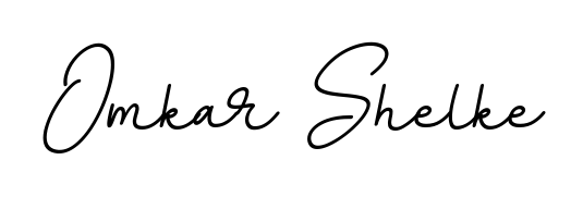 Create a personalized artistic stamp with Omkar Shelke in BallpointsItalic-DORy9 font. Perfect for visual artists, designers, and influencers. Omkar Shelke signature style 11 images and pictures png