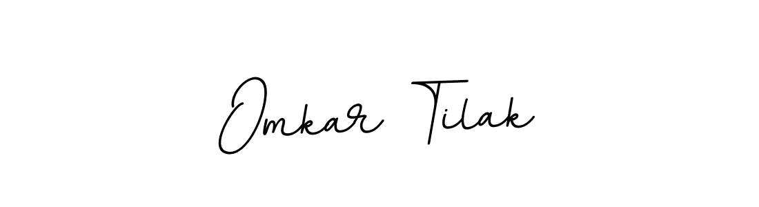 Omkar Tilak stylish signature style. Best Handwritten Sign (BallpointsItalic-DORy9) for my name. Handwritten Signature Collection Ideas for my name Omkar Tilak. Omkar Tilak signature style 11 images and pictures png