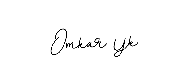 if you are searching for the best signature style for your name Omkar Yk. so please give up your signature search. here we have designed multiple signature styles  using BallpointsItalic-DORy9. Omkar Yk signature style 11 images and pictures png